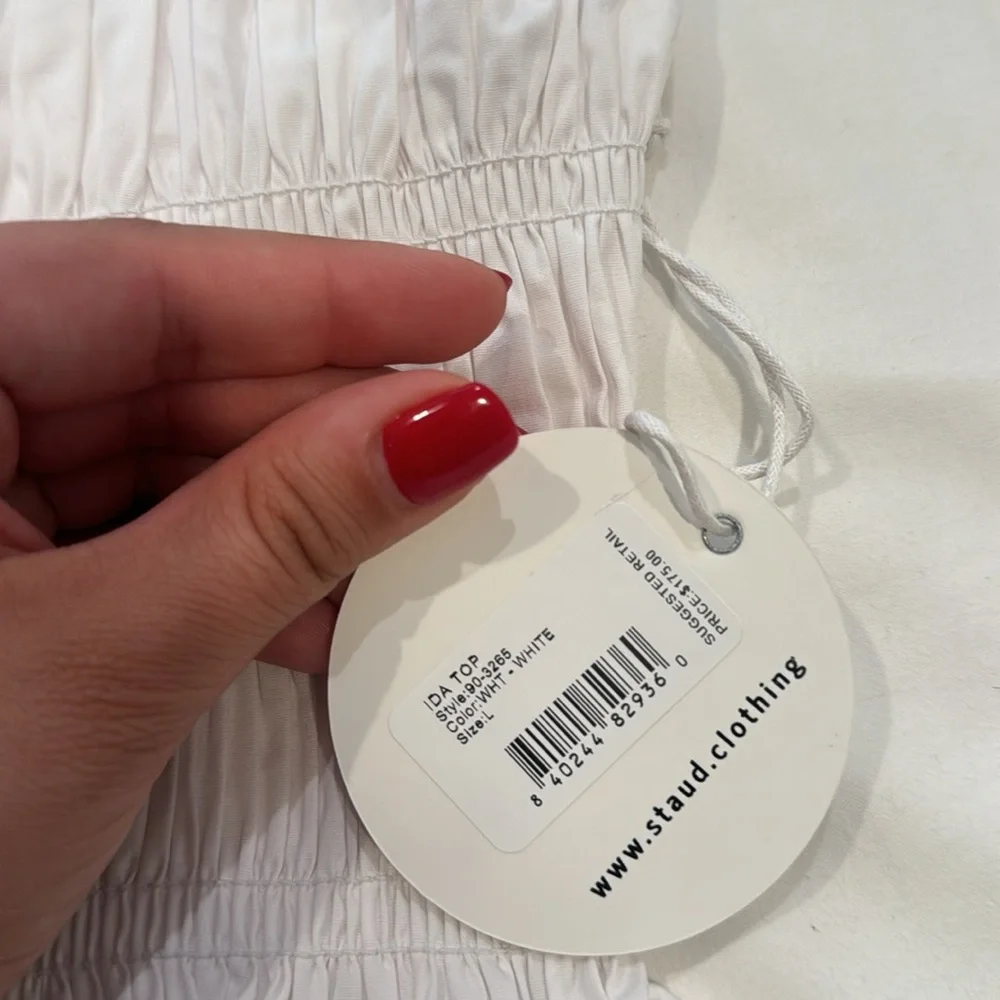 STAUD Ida Cotton Blend Poplin Top *NWT*